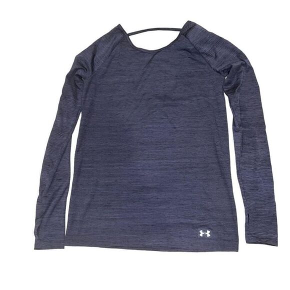 Women's Under Armour Gray Long Sleeve T-Shirt Size XS - Picture 1 of 5